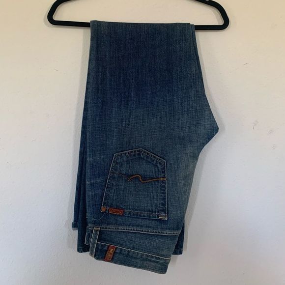 7 For All Mankind Relaxed Fit Men's Jeans Size 30 Dark Wash - Picture 1 of 4